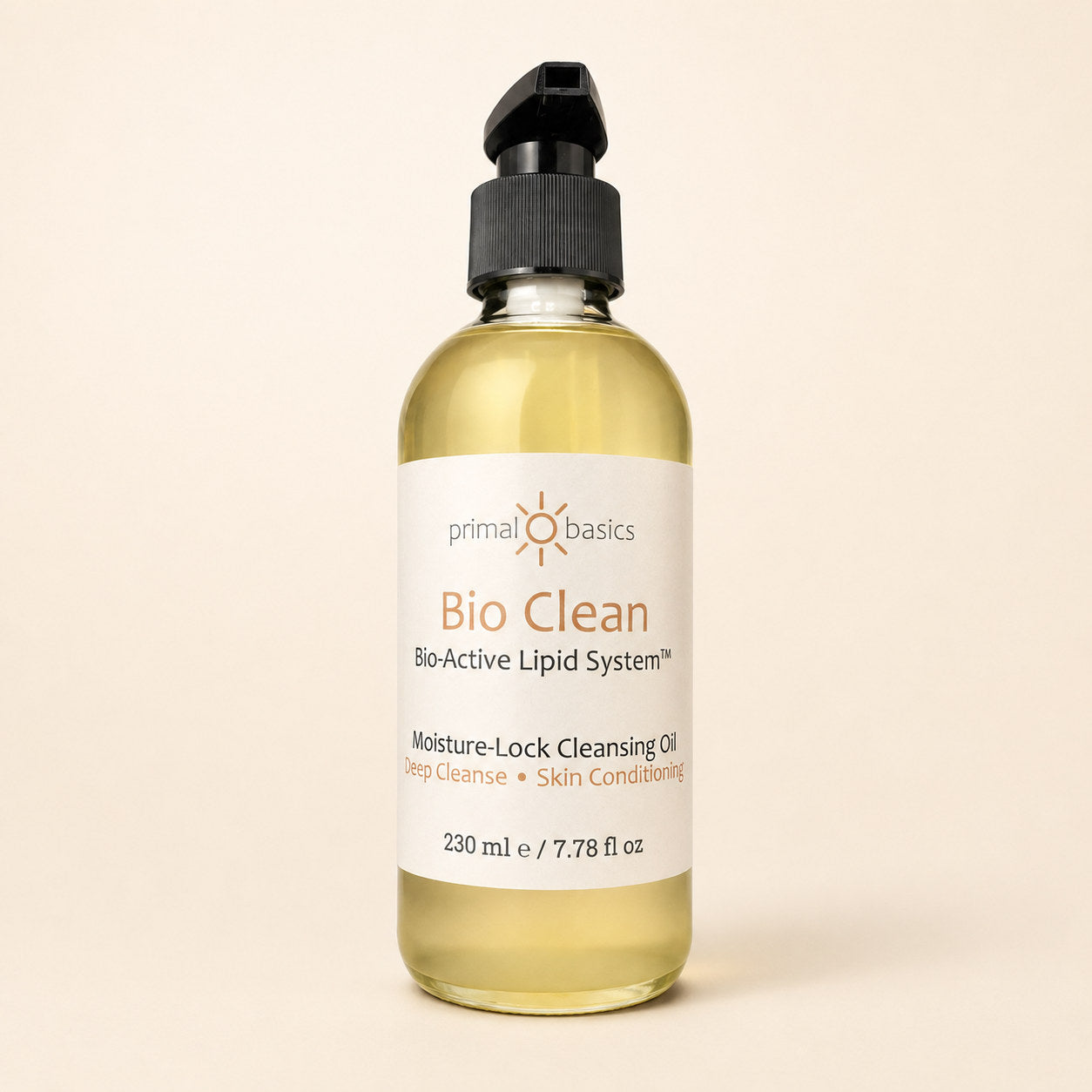 Bio Clean — Moisture-Lock Cleansing Oil 230ml bottle, front view with label