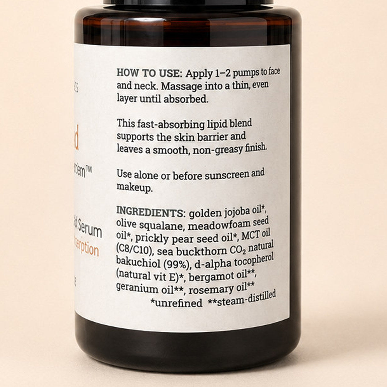 Bio Gold directions panel zoom — how to use and full ingredient list