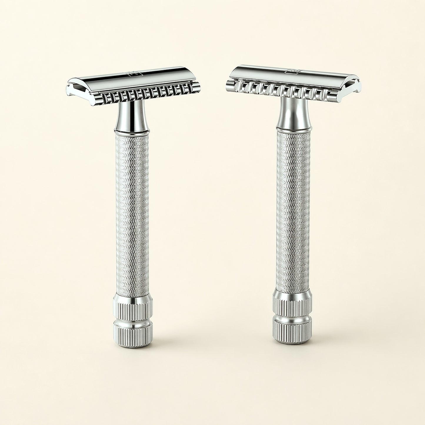 PrimalGlide Apex Pro razor head — dual-comb design with open-comb on one side, closed-comb on the other