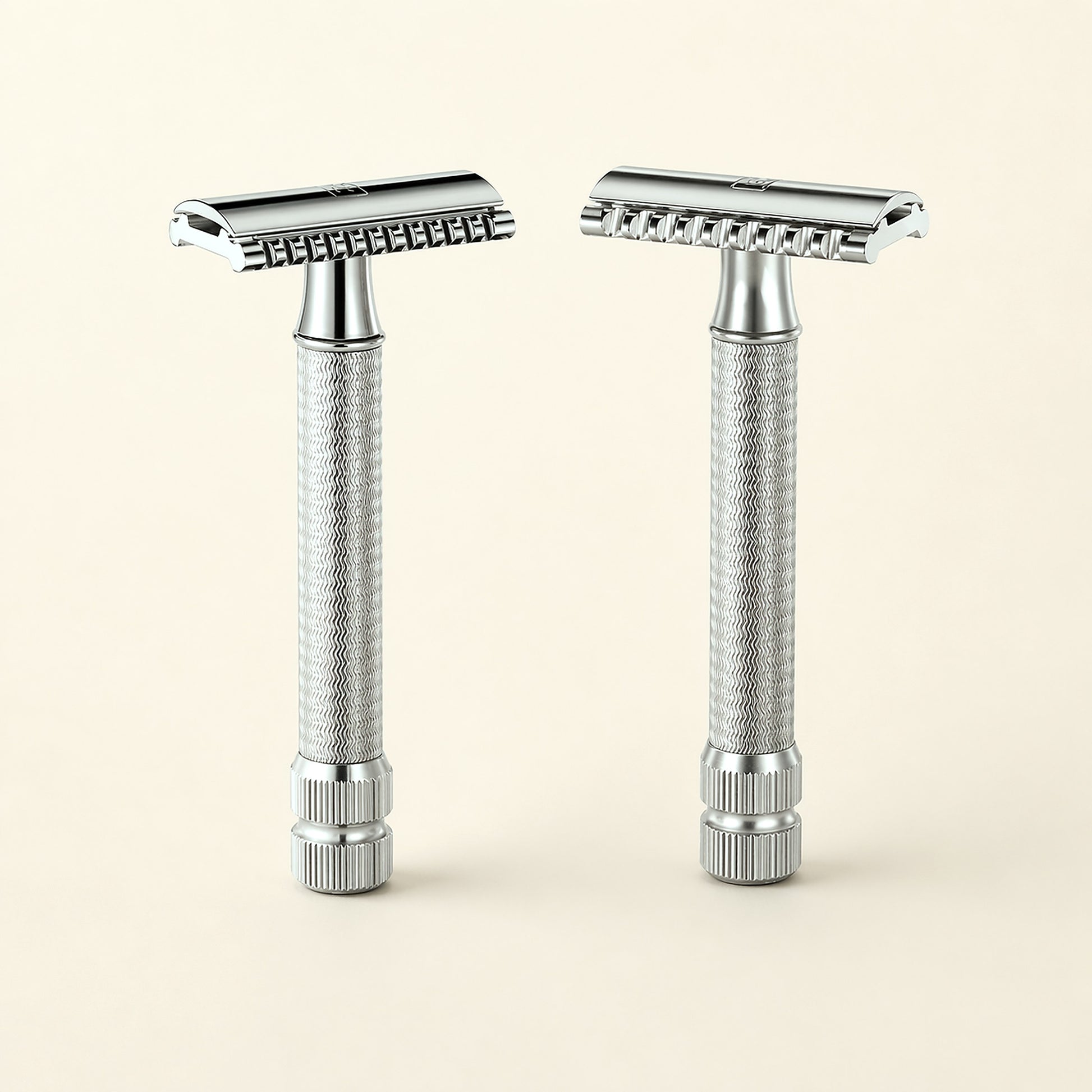PrimalGlide Apex Pro razor head — dual-comb design with open-comb on one side, closed-comb on the other