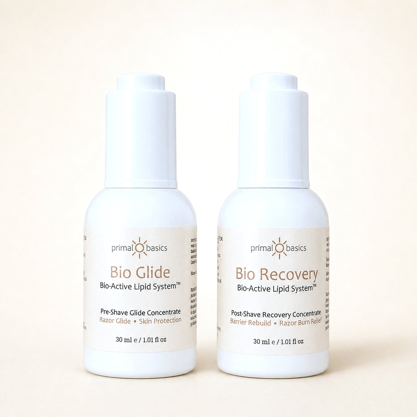 The Shave Duo — Bio Glide pre-shave and Bio Recovery post-shave
