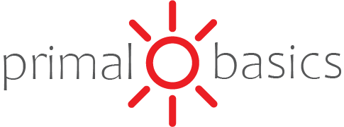 Primal Basics Logo – Natural personal care and wellness brand logo on website