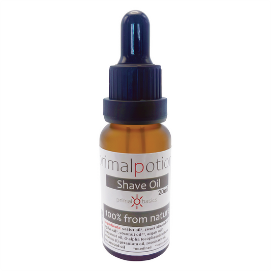 Primal Potions Shave Oil by Primal Basics – 100% Natural, nourishing shave oil for a smooth, irritation-free shaving experience